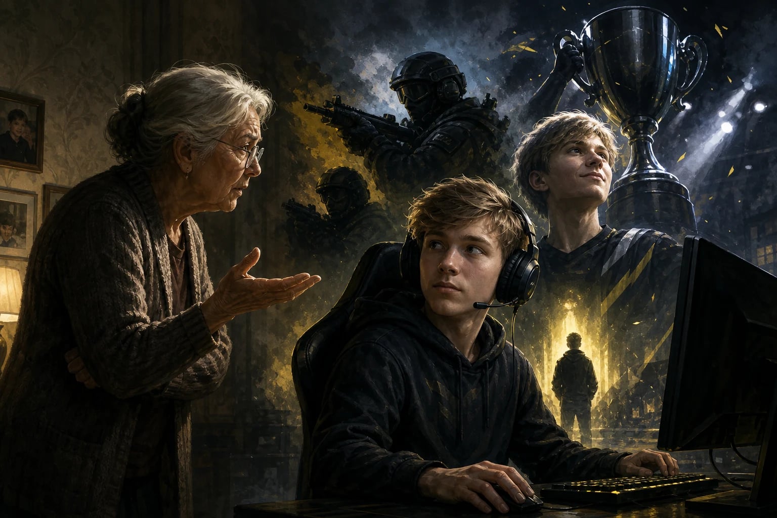 Grandmother m0NESY was against his passion for gaming