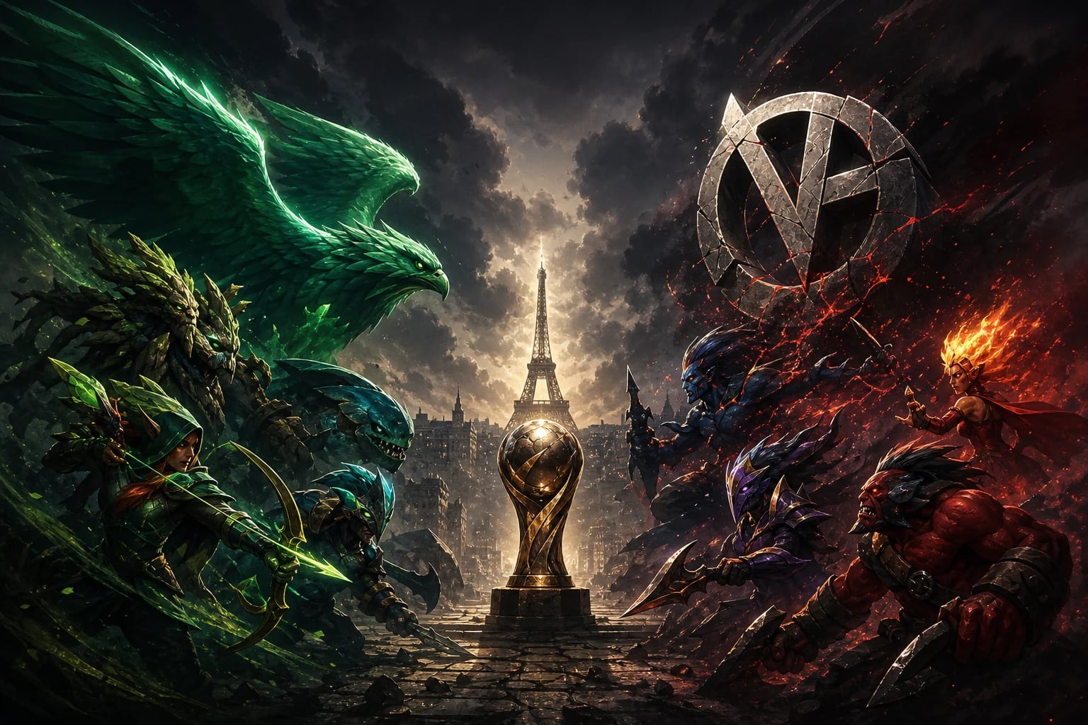Team Falcons will play with Vici Gaming in the quarterfinals of the EWC 2026 Dota 2 playoffs