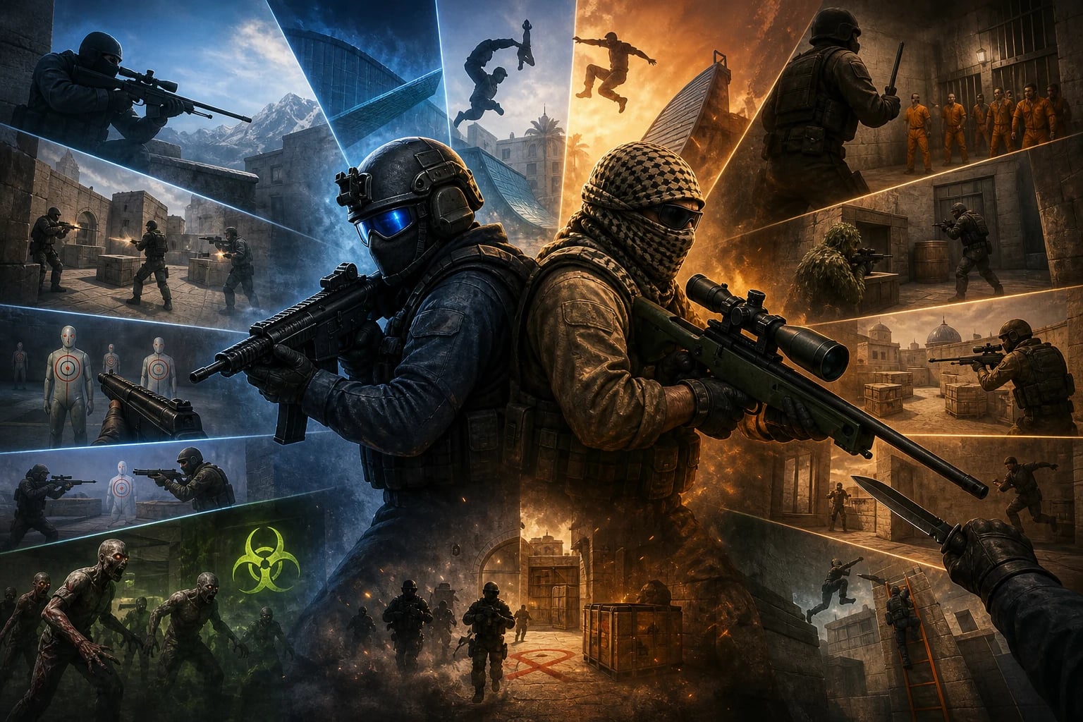 CS2 and CS 1.6 servers: AVP, HVH, DM and other game modes
