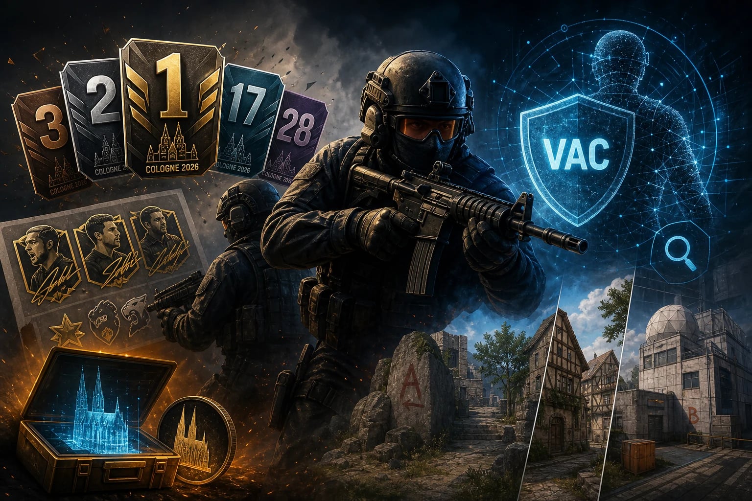 CS2 update from July 29, 2026: rank stickers, anti-cheat buff, and new card fixes